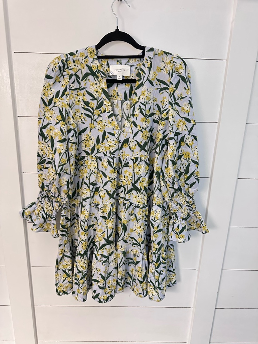 TUCKERNUCK POMANDER PLACE M Palmetto Garden kenzo smocked wrist midi dress boho - Picture 2 of 15